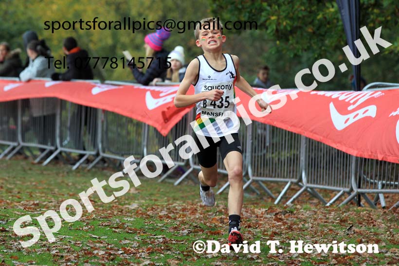 Boys Under-13s, 2022 National Cross Country Relays, Berry Hill Park, Mansfield.  Photo: David T. Hewitson/Sports for All Pics
